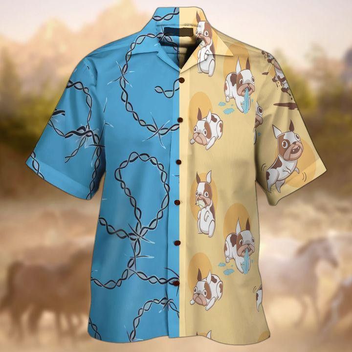 Bulldog Trendy Hawaiian Shirt