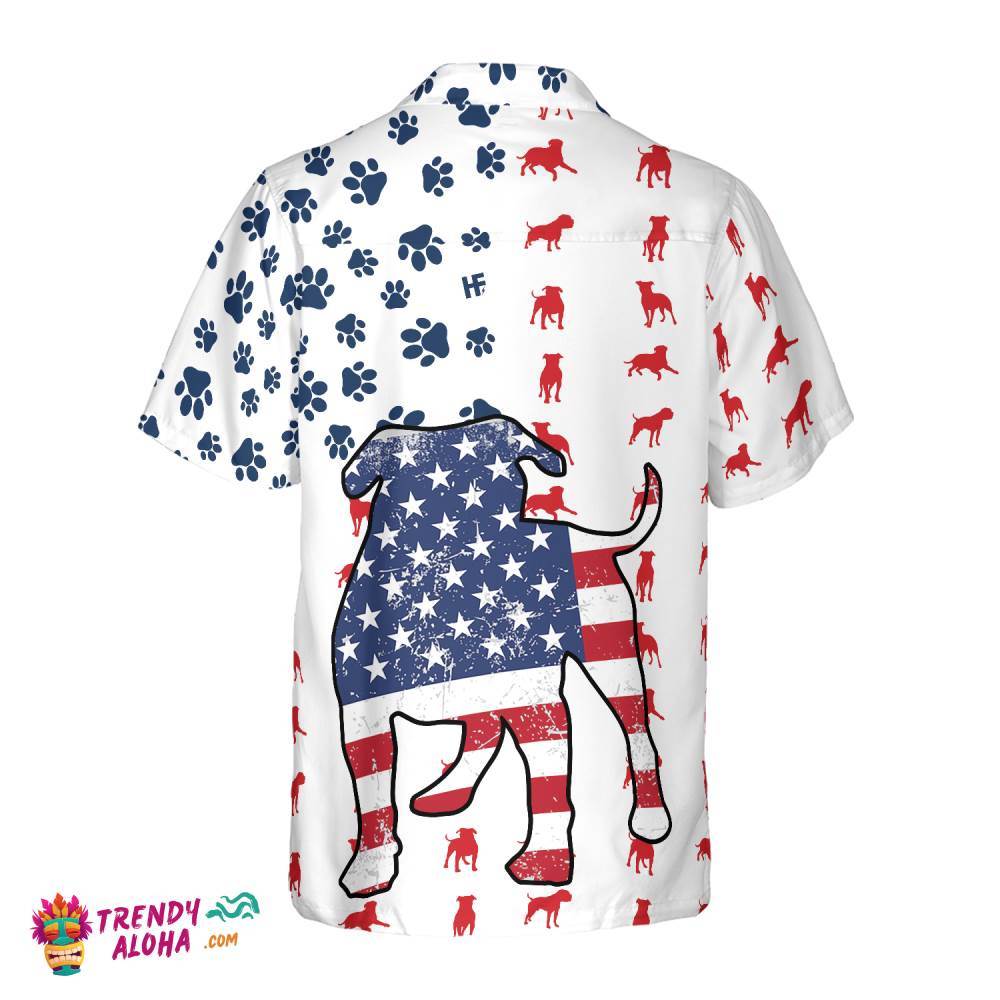 Bulldogs American Flag Hawaiian Shirt