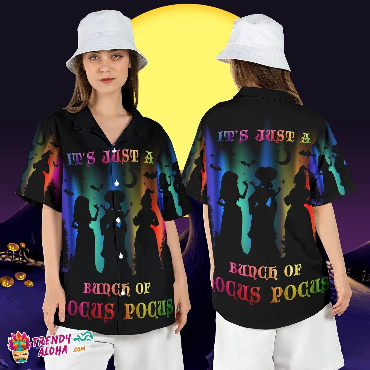 Bunch Hocus Pocus Sanderson Sisters Disney Halloween Aloha Tee