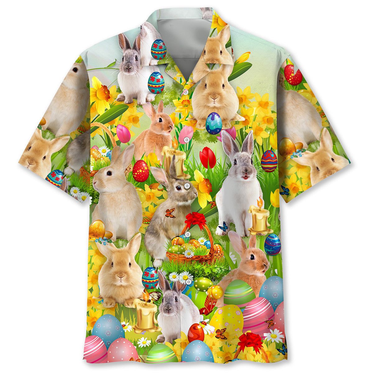 Bunny Easter Trendy Hawaiian Shirt Men