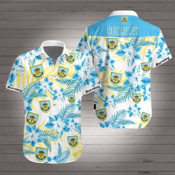 Burnley Fc Flower Tropical Hawaiian Shirt
