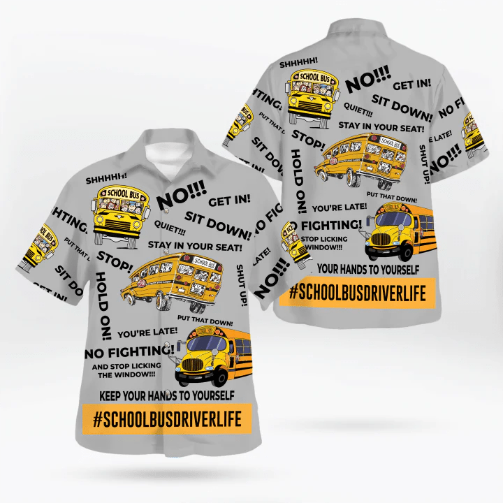 Bus Driver School Bus Driver Life Trendy Hawaiian Shirt, School Bus Driver Shirt, Shirts For Bus Drivers Bus Driver School Bus Driver Life Trendy Hawaiian Shirt, School Bus Driver Shirt, Shirts For Bus Drivers