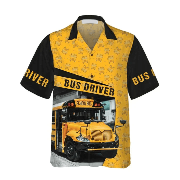 Bus Driver Trendy Hawaiian Shirt For Men, Bus Driver Summer Aloha Shirt, Bus Driver Lover Gifts
