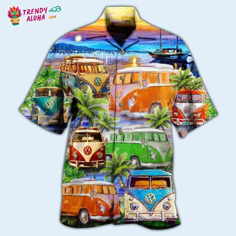 Bus Good Times And Tan Lines On The Beach Hawaiian Shirt – Trendy Aloha