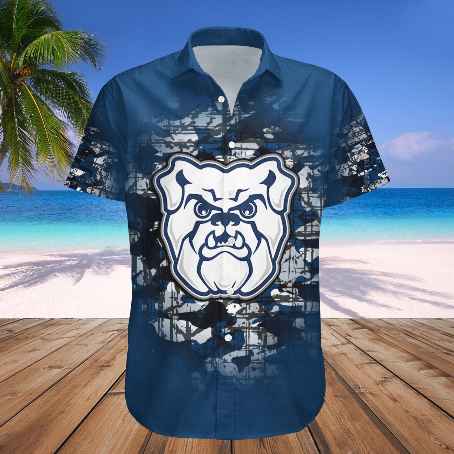 Butler Bulldogs Hawaii Shirt Camouflage Vintage – NCAA