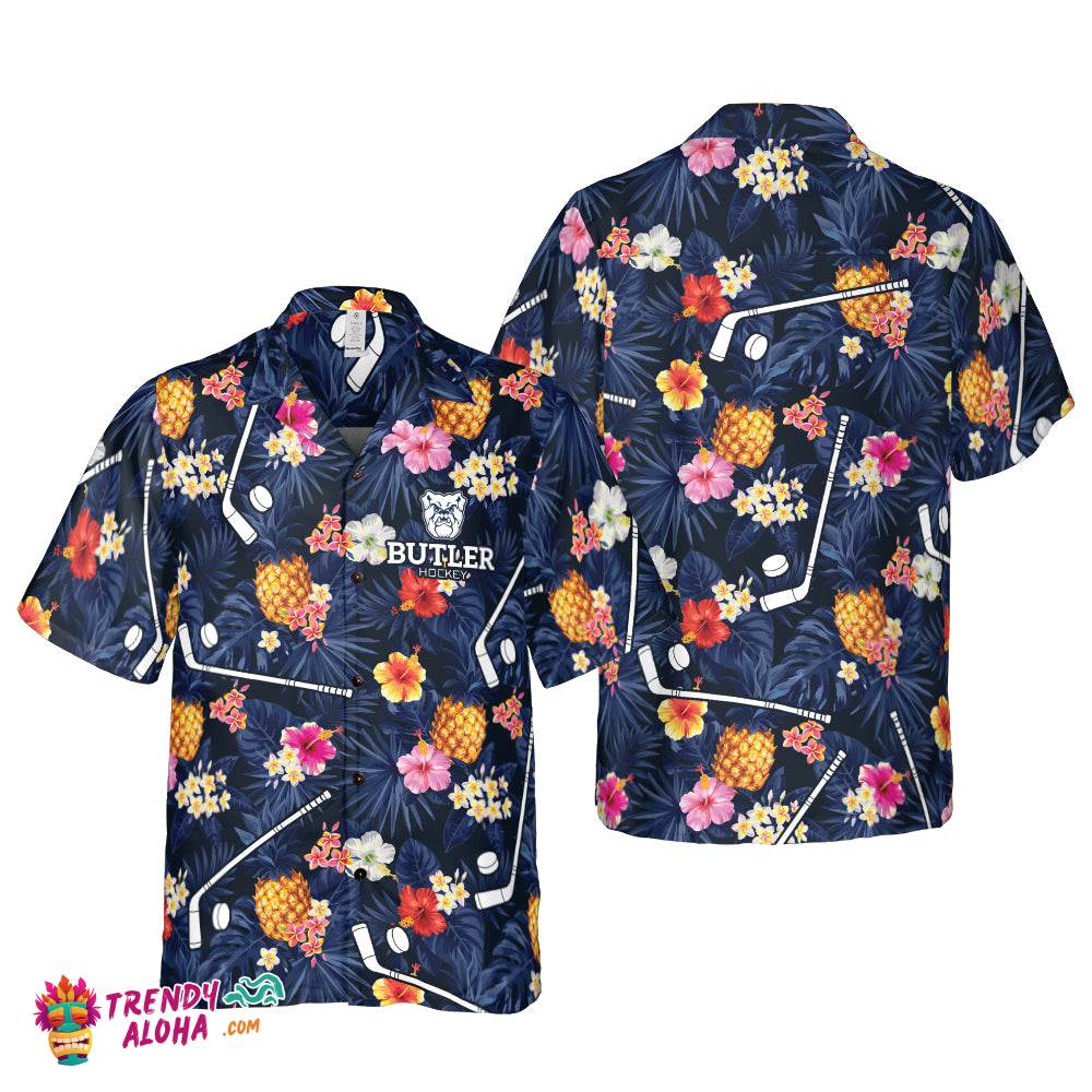 Butler Hockey Logo Hawaiian Shirt