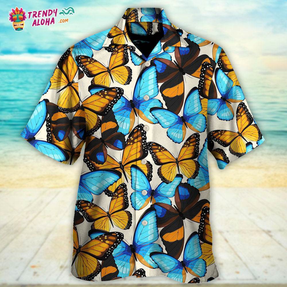 Butterfly Abstract Colorful Vintage Hawaiian Shirt – Trendy Aloha