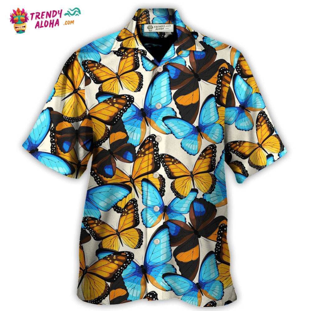 Butterfly Abstract Colorful Vintage Hawaiian Shirt – Trendy Aloha