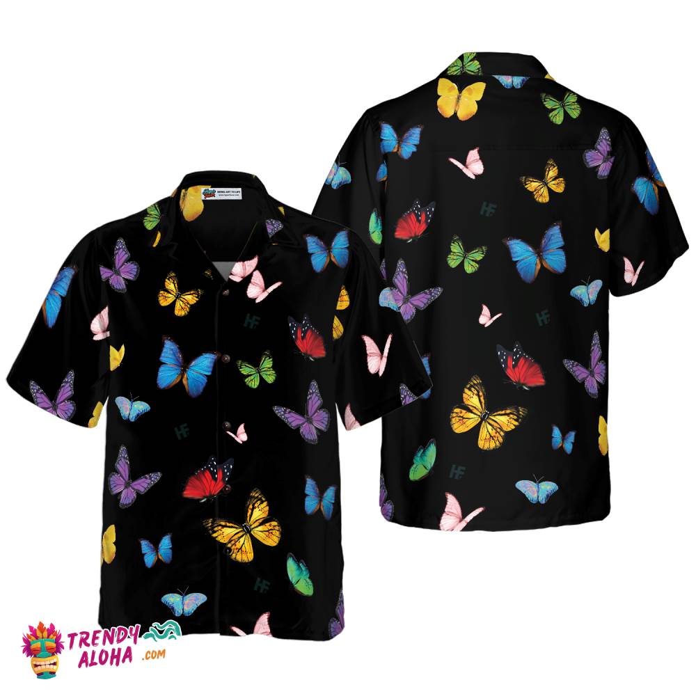 Butterfly Seamless Pattern Hawaiian Shirt