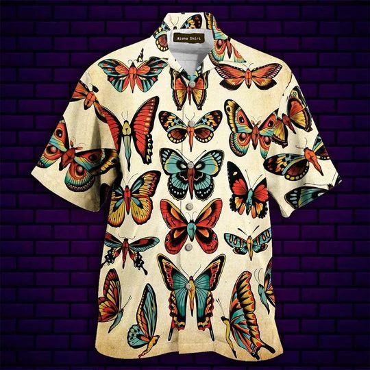 Butterfly Sexy Body Hawaiian Shirts