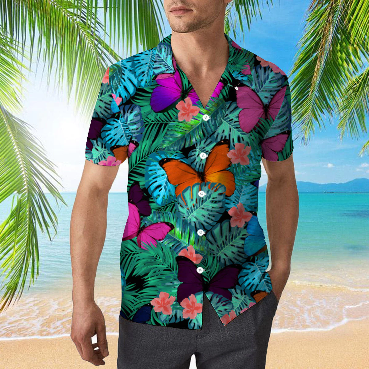 Butterfly Trendy Hawaiian Shirt