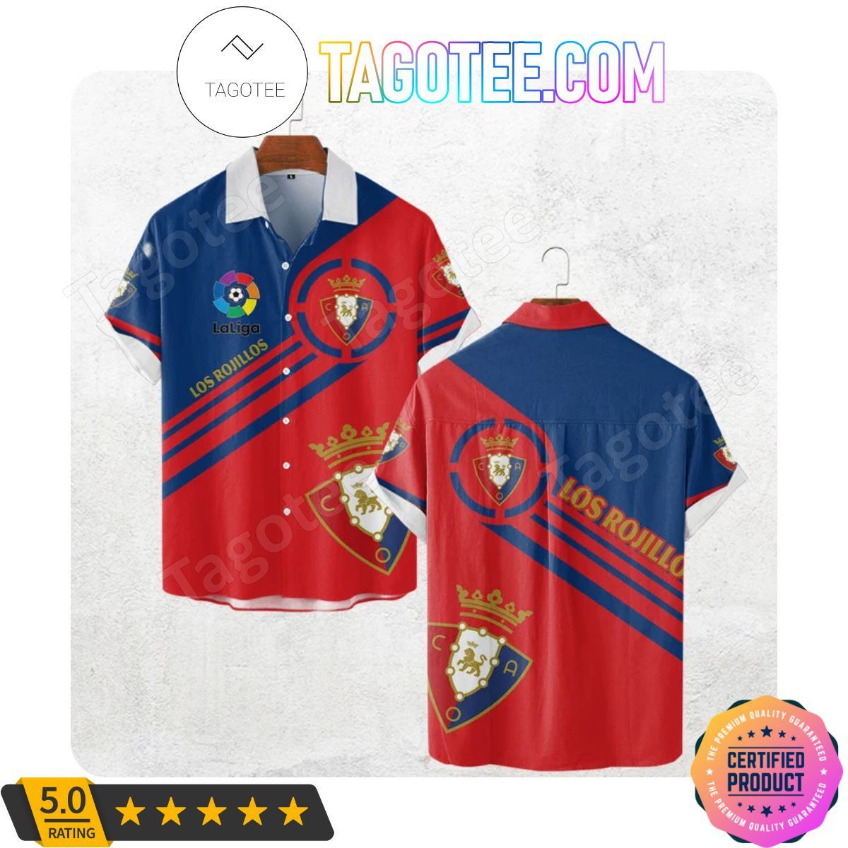 Ca Osasuna La Liga Trendy Hawaiian Shirt Aloha Shirt