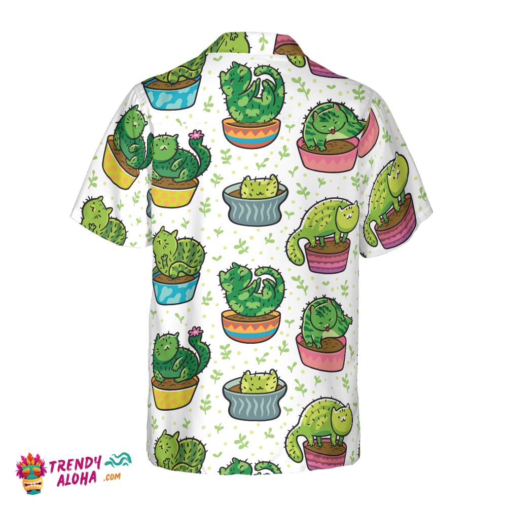 Cactus Cats Hawaiian Shirt