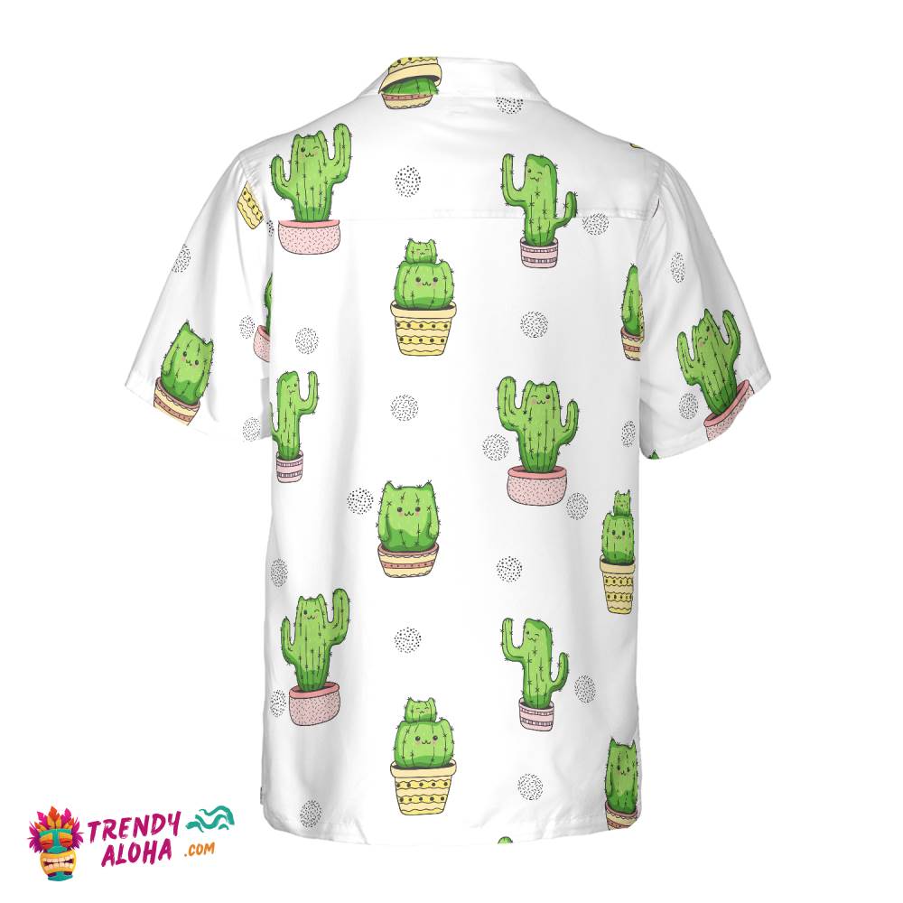 Cactus Cats Hawaiian Shirt