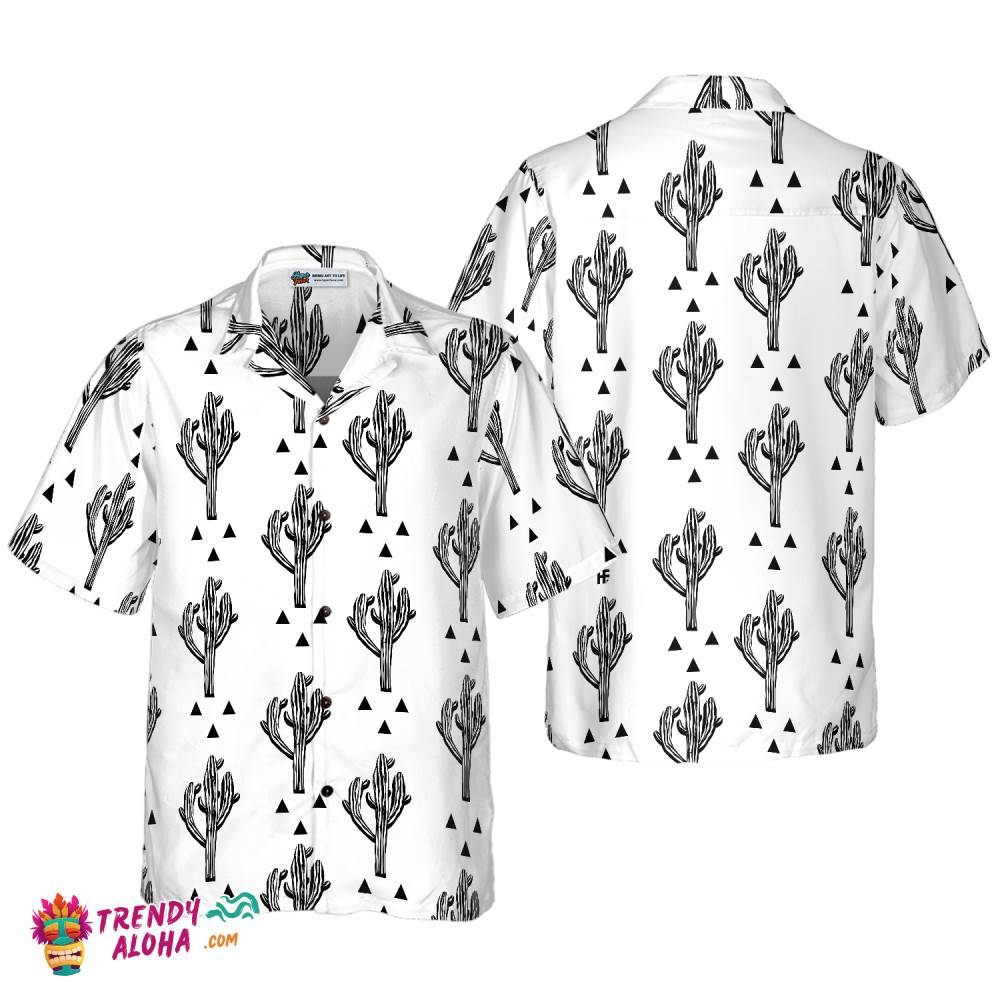 Cactus Seamless Pattern Hawaiian Shirt Cactus Seamless Pattern Hawaiian Shirt
