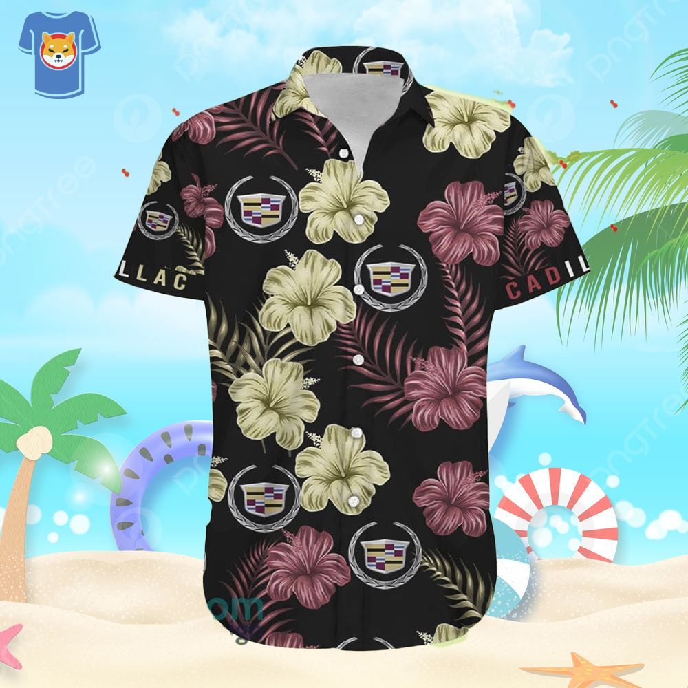 Cadillac Tropical Flower Hawaiian Shirt Best Summer Gift For Fans Cadillac Tropical Flower Hawaiian Shirt Best Summer Gift For Fans