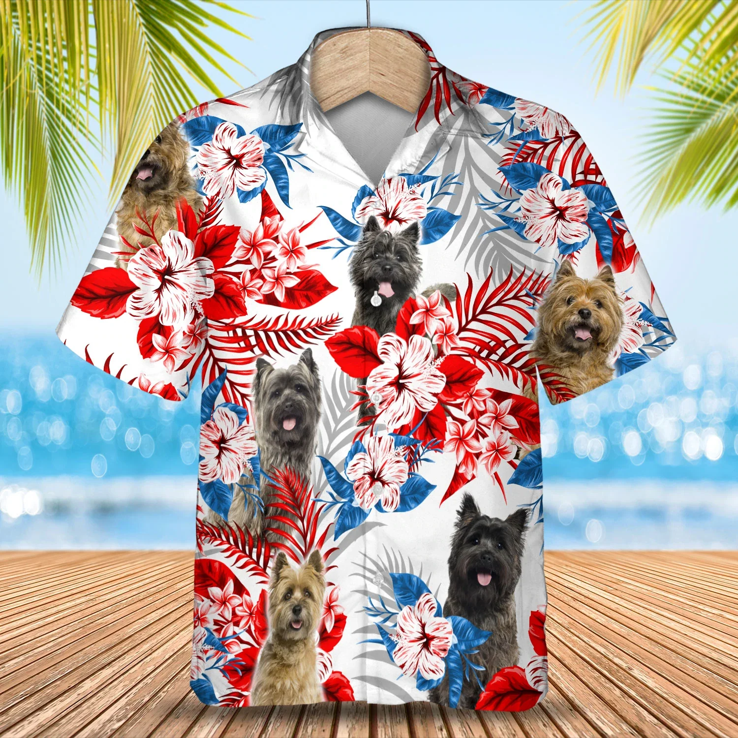 Cairn Terrier Aloha Hawaiian Threads for Men and Women
