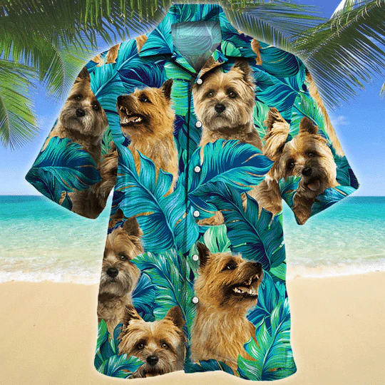 Cairn Terrier Dog Lovers Hawaiian Style For Summertime All Printed 3D Hawaiian Shirt
