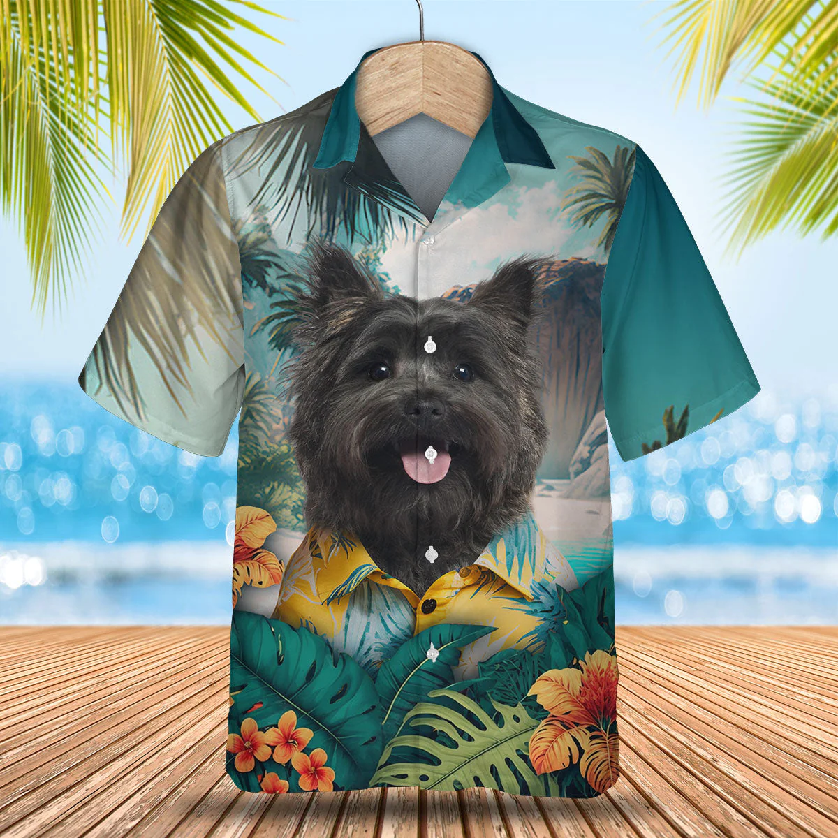 Cairn Terrier Scottish Style 3D Hawaiian Shirt Exotic Look