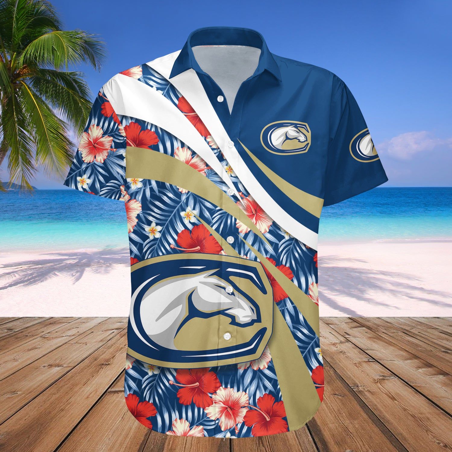California Davis Aggies Hawaii Shirt Hibiscus Sport Style – NCAA