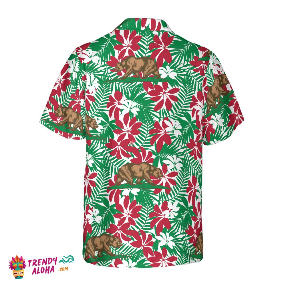 California Flag Seamless Pattern Usa Hawaiian Shirt