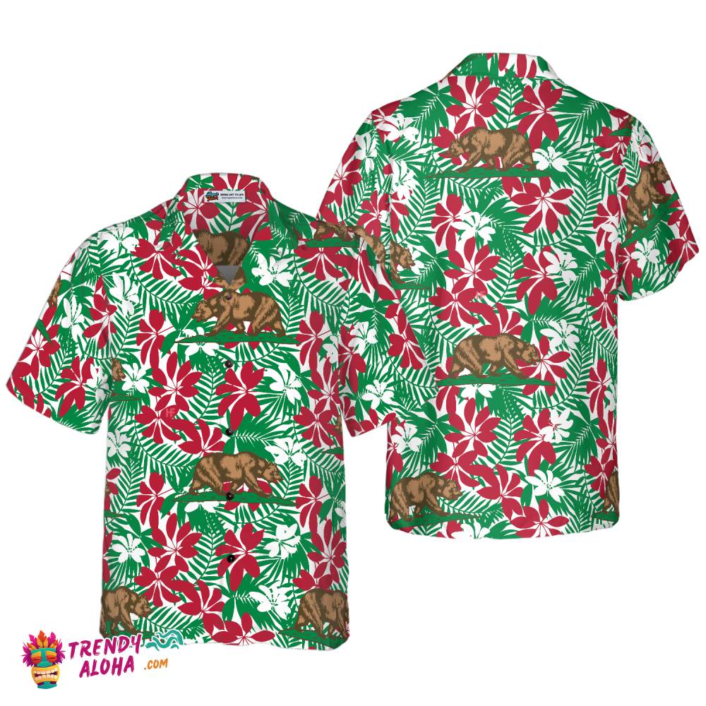 California Flag Seamless Pattern Usa Hawaiian Shirt California Flag Seamless Pattern Usa Hawaiian Shirt