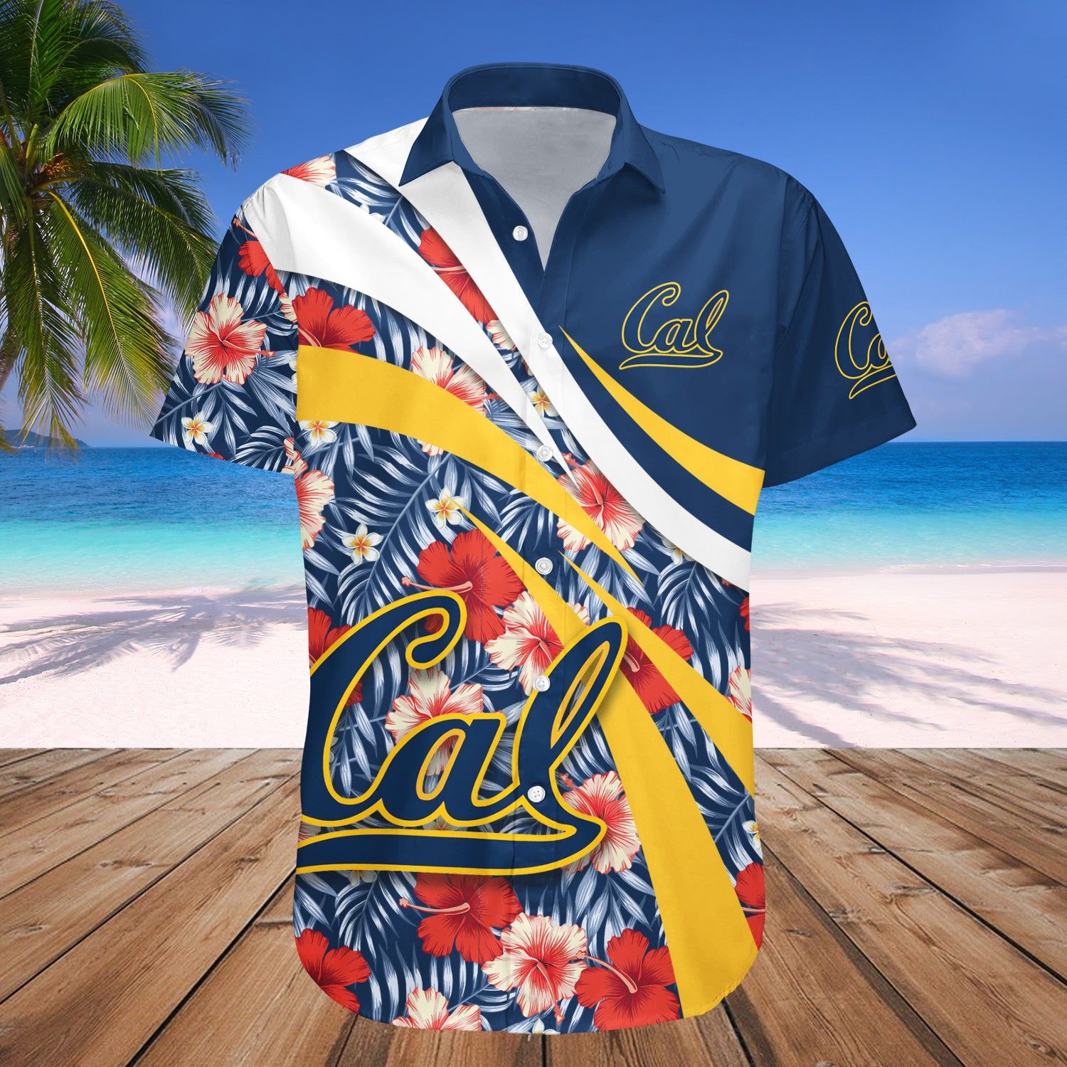 California Golden Bears Hawaii Shirt Hibiscus Sport Style – NCAA