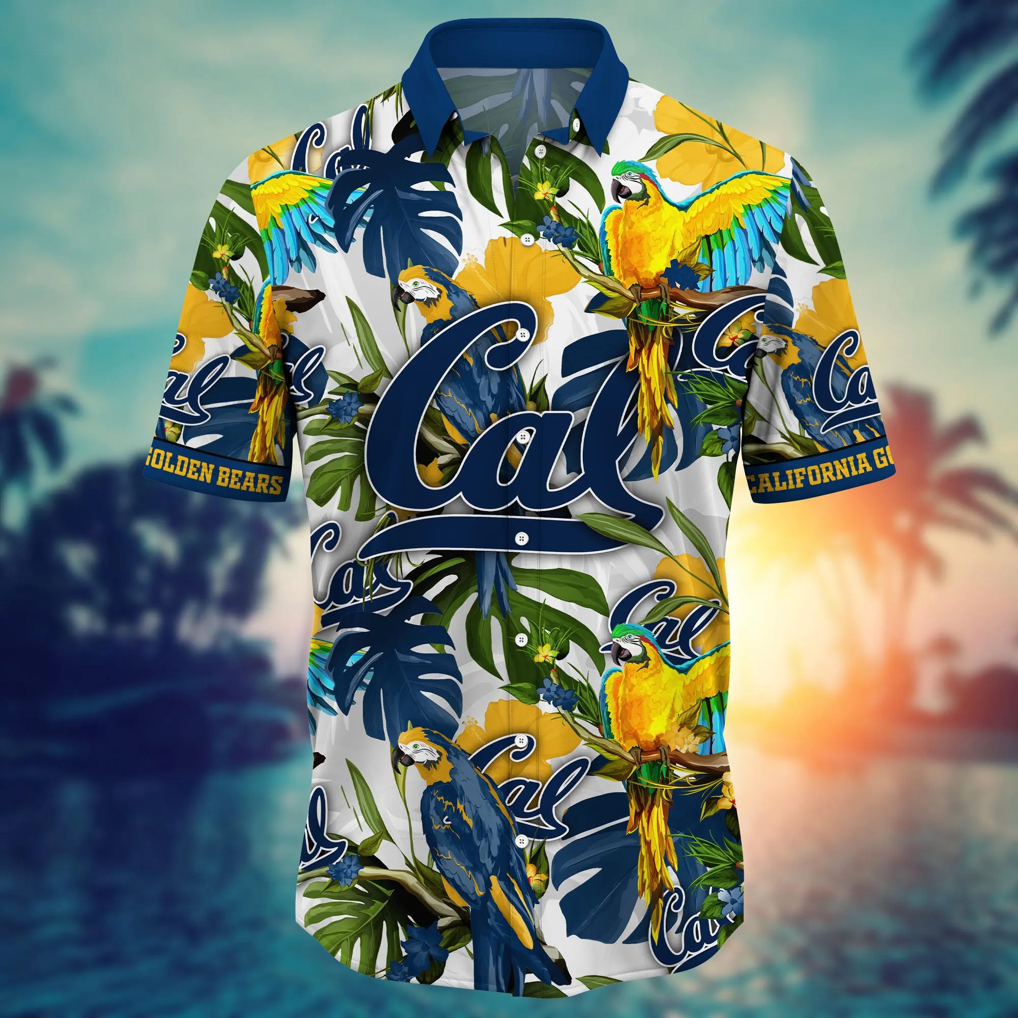 California Golden Bears NCAA Hawaiian Shirt Blooming Flowerstime Aloha Shirt