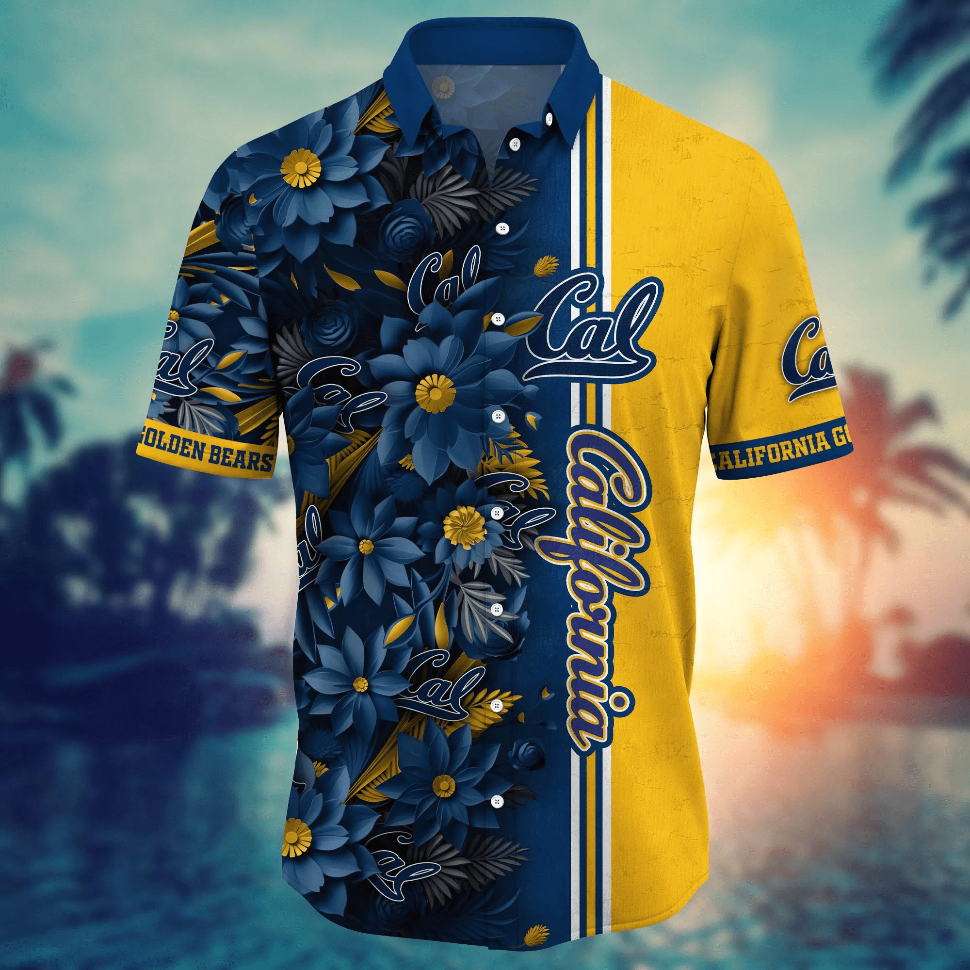 California Golden Bears NCAA Hawaiian Shirt Custom Beach Balls Aloha Shirt