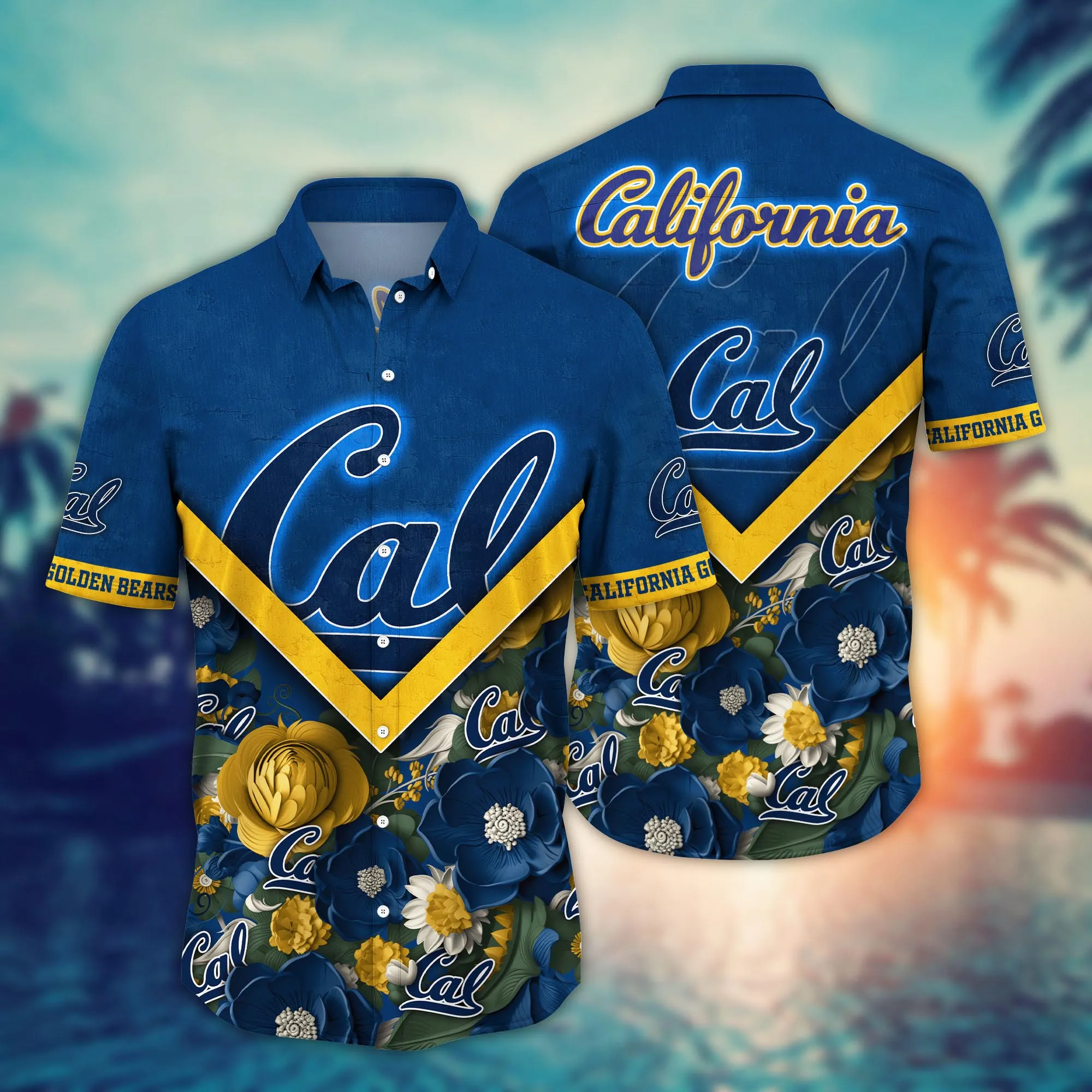 California Golden Bears NCAA Hawaiian Shirt Custom Fireflies Aloha Shirt California Golden Bears NCAA Hawaiian Shirt Custom Fireflies Aloha Shirt