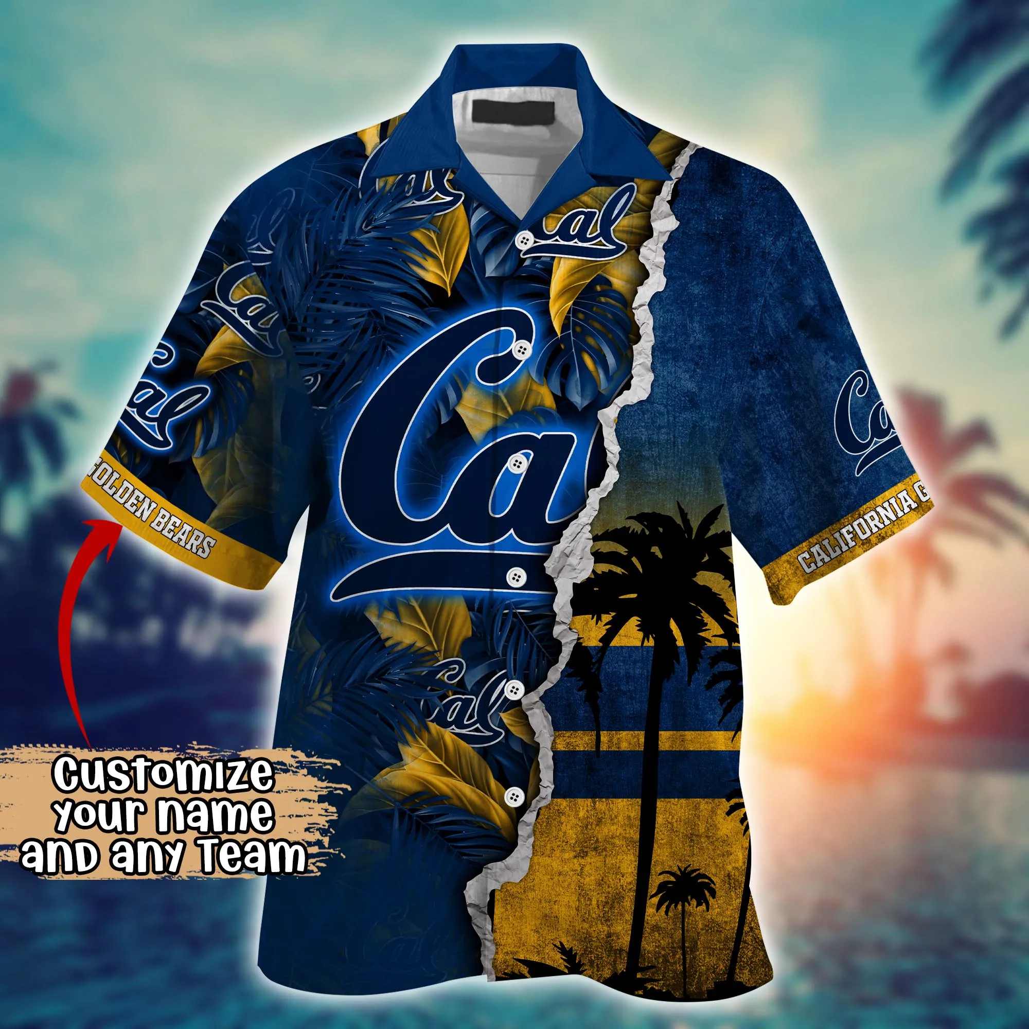 California Golden Bears NCAA Hawaiian Shirt Custom Sunlight Aloha Shirt