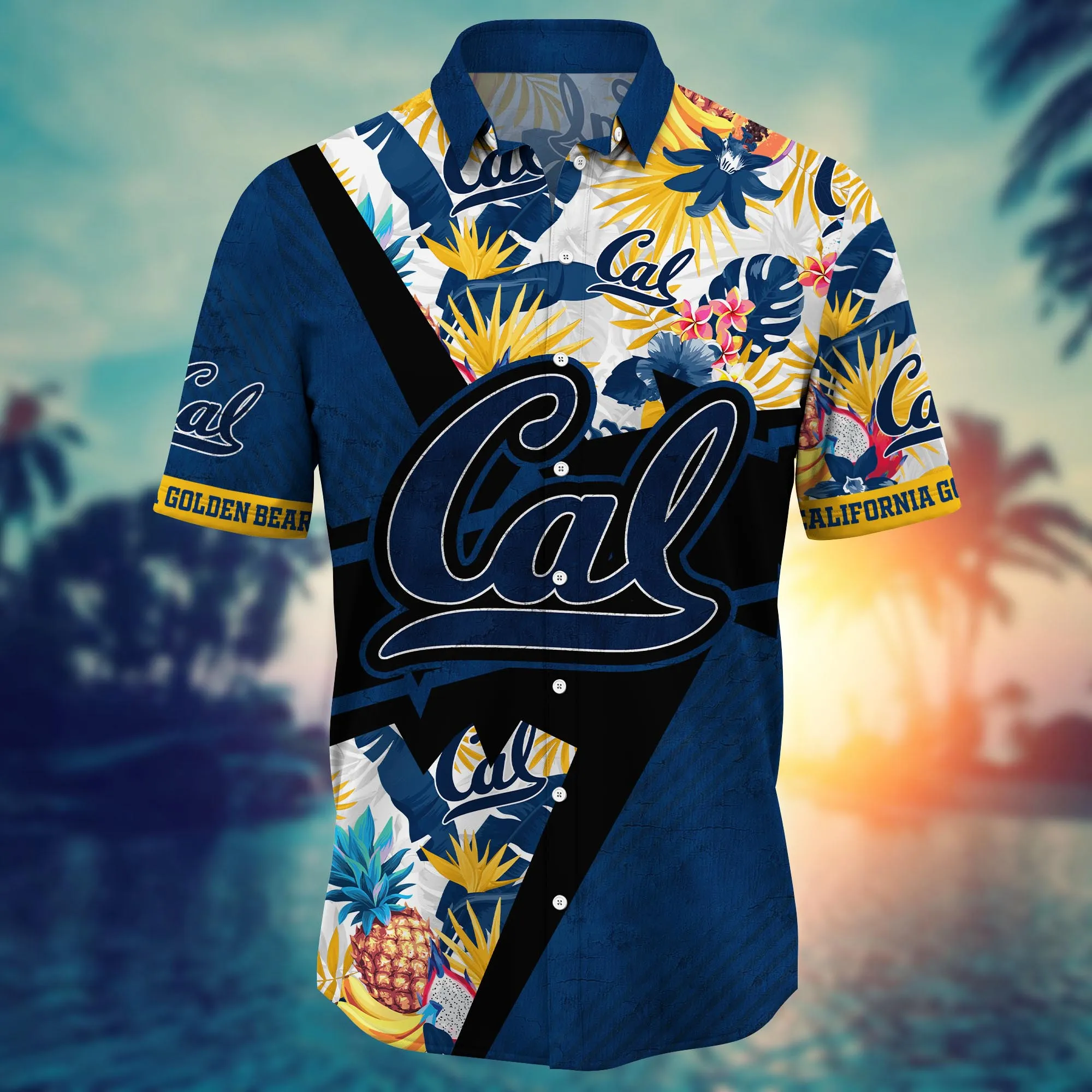 California Golden Bears NCAA Hawaiian Shirt Evening Strolls Aloha Shirt