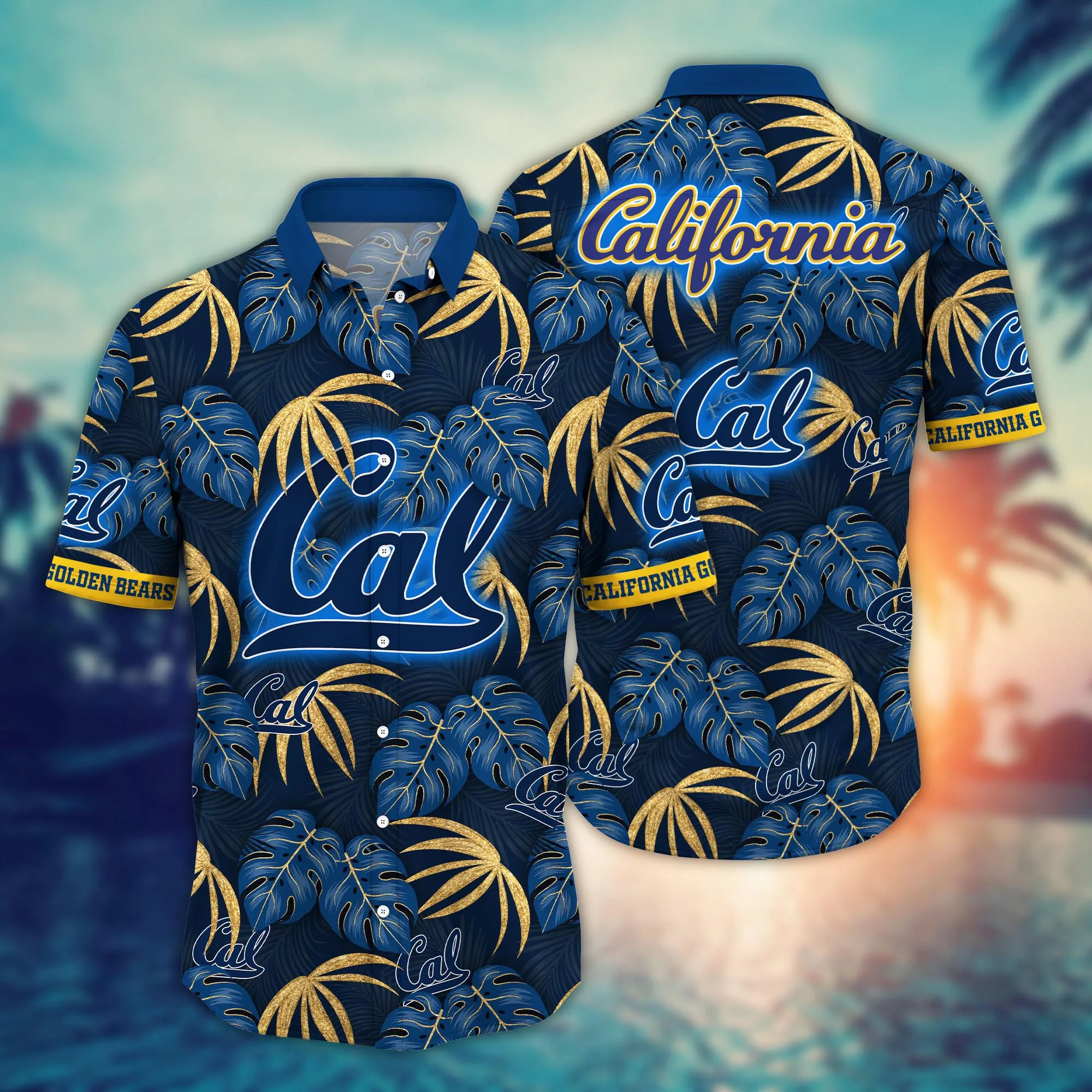 California Golden Bears NCAA Hawaiian Shirt Fireflies Aloha Shirt California Golden Bears NCAA Hawaiian Shirt Fireflies Aloha Shirt