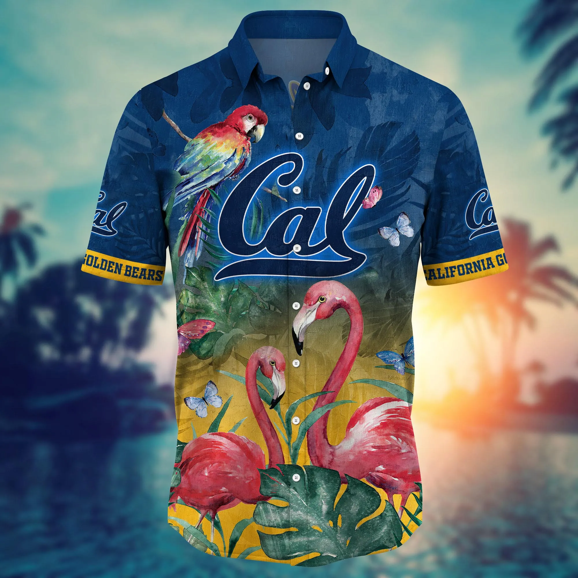 California Golden Bears NCAA Hawaiian Shirt Sea Shores Aloha Shirt