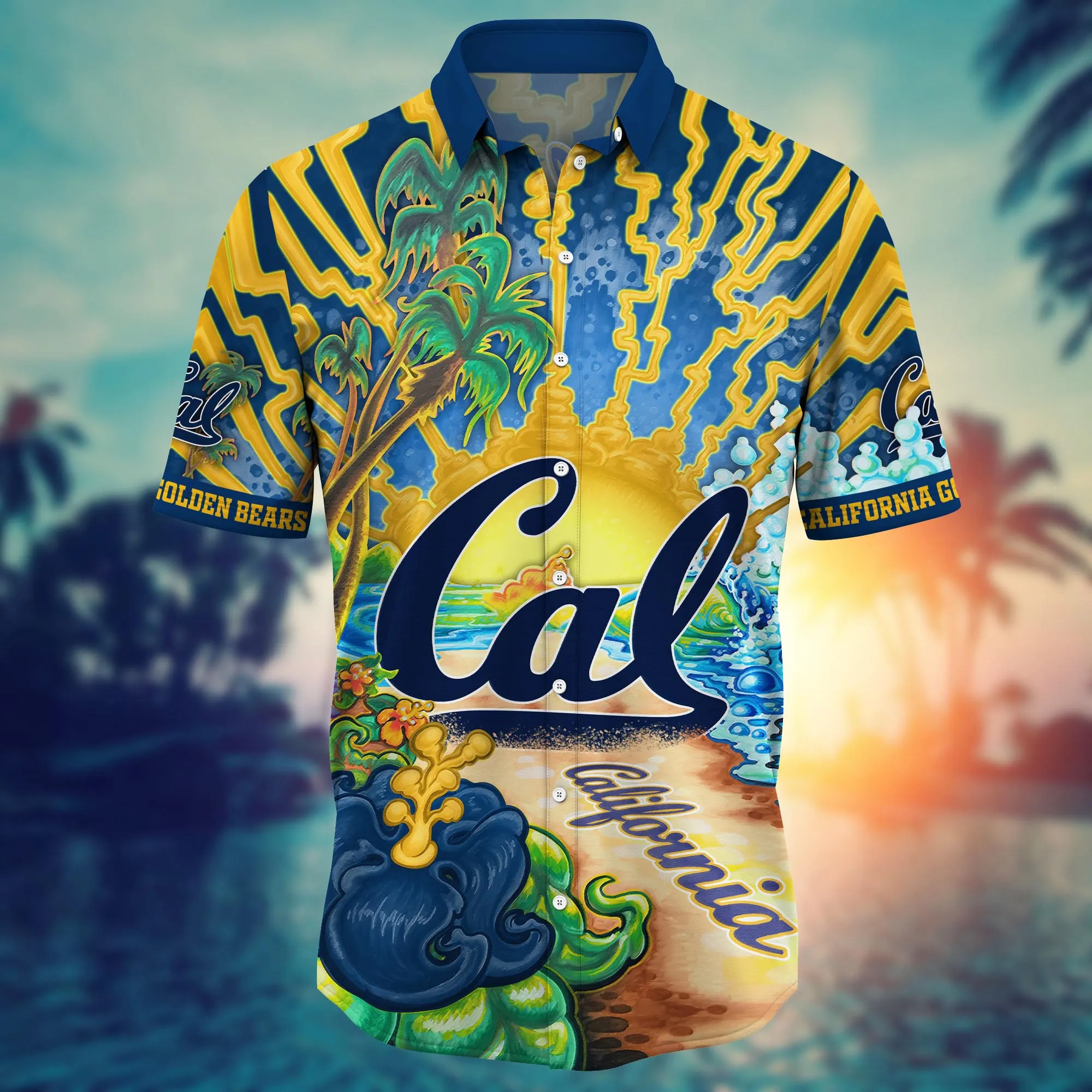 California Golden Bears NCAA Hawaiian Shirt Sprinklerstime Aloha Shirt
