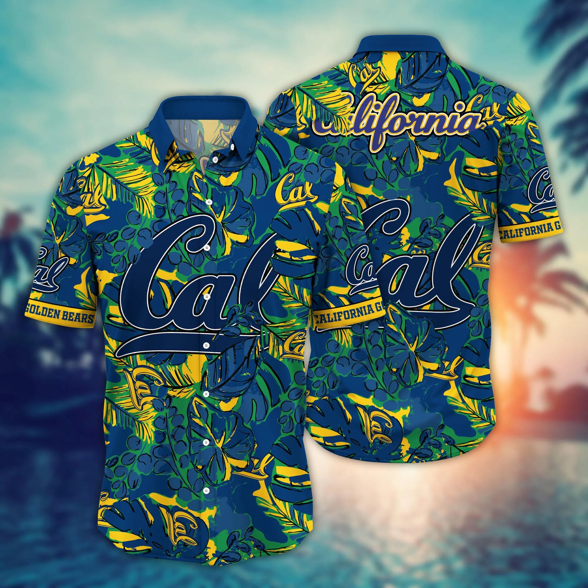California Golden Bears NCAA Hawaiian Shirt Summertime Aloha Shirt