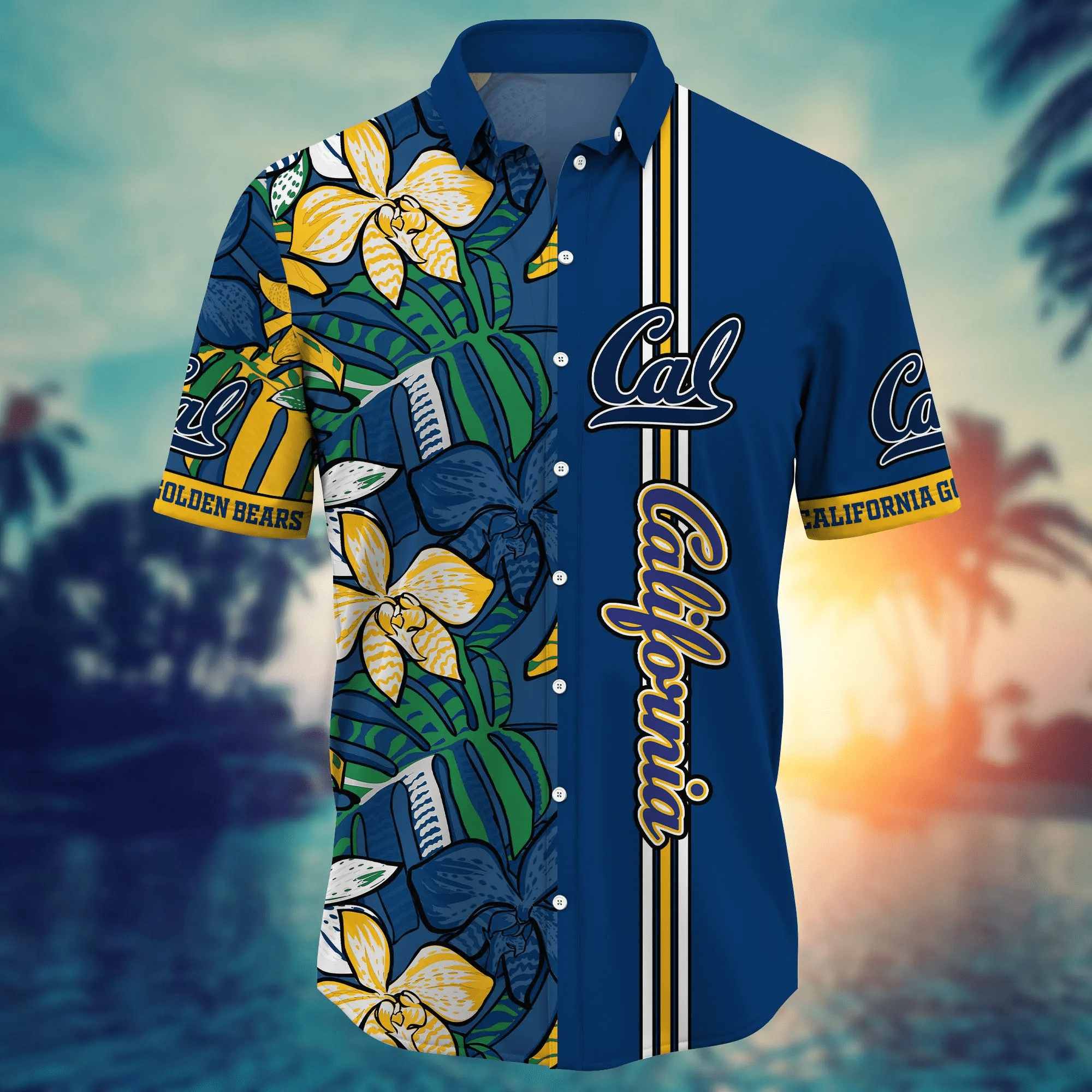 California Golden Bears NCAA Hawaiian Shirt Tan Lines Soccer Fest Shirts
