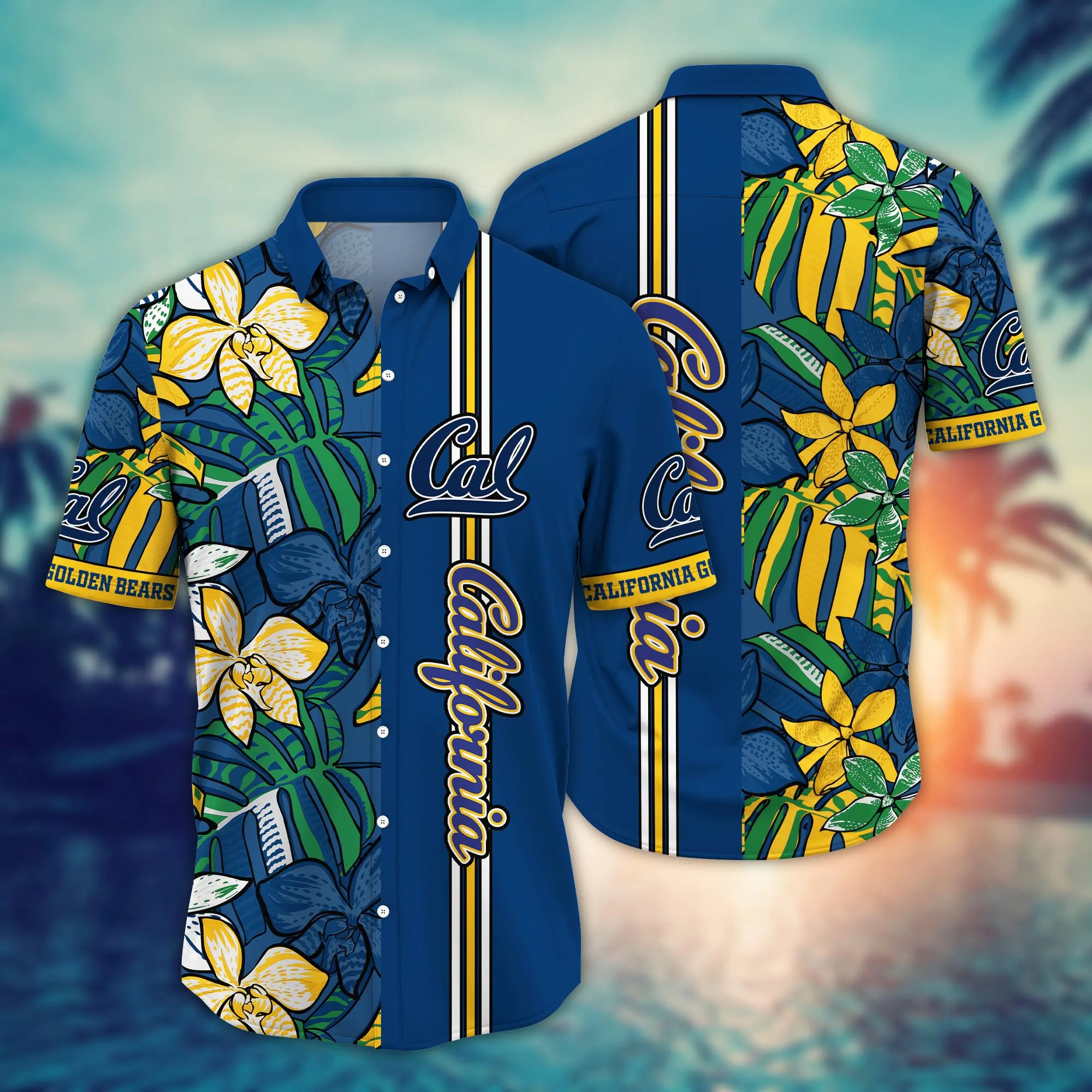 California Golden Bears NCAA Hawaiian Shirt Tan Lines Soccer Fest Shirts