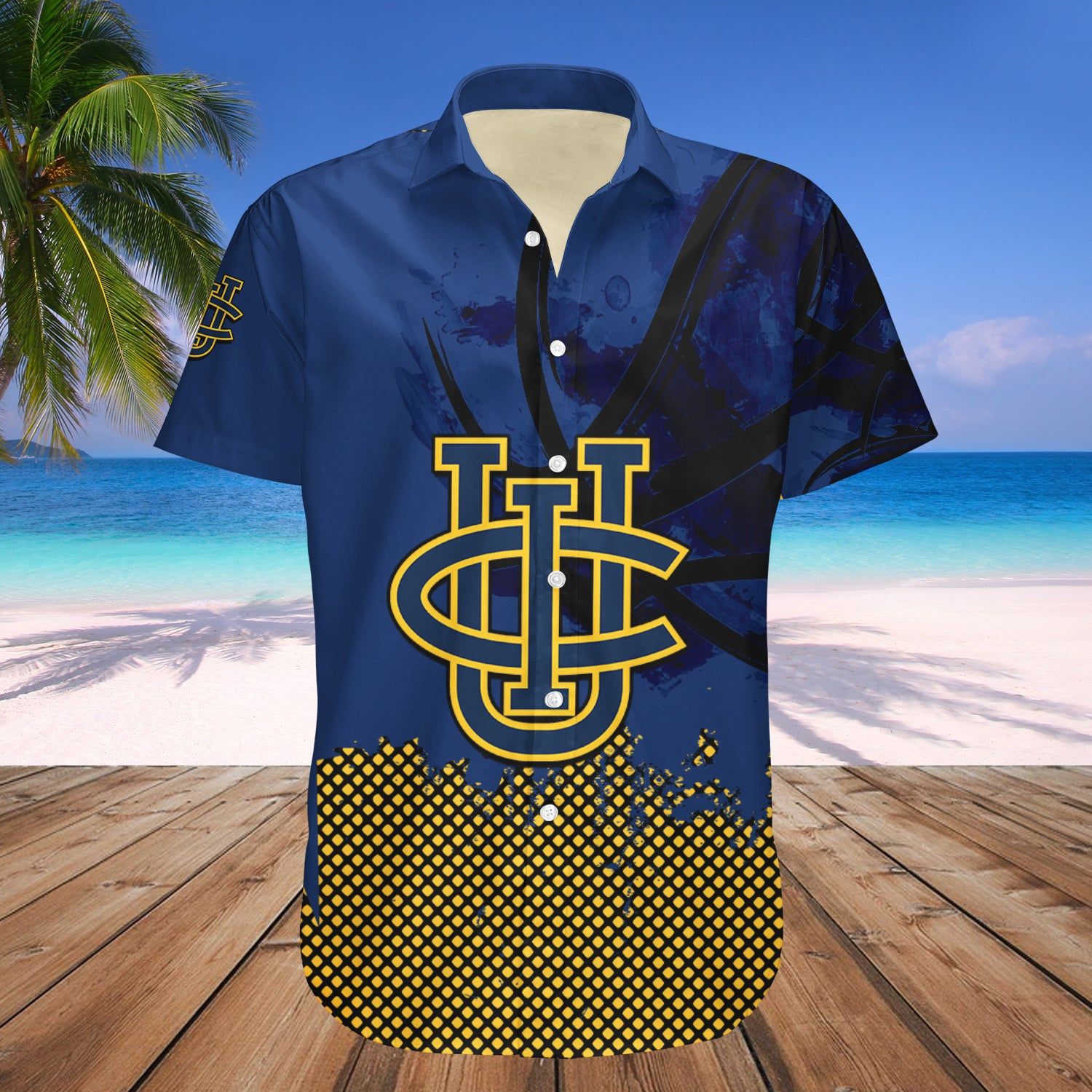 California Irvine Anteaters Hawaii Shirt Basketball Net Grunge Pattern – NCAA
