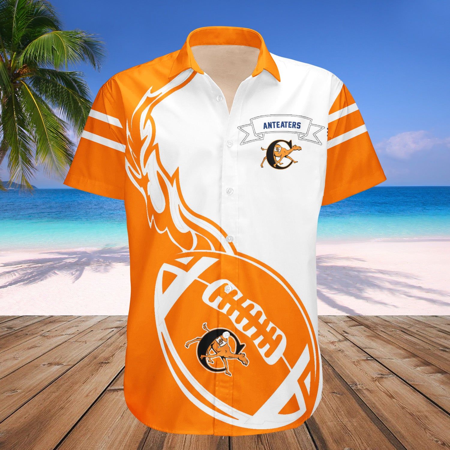 California Irvine Anteaters Hawaii Shirt Flame Ball – NCAA