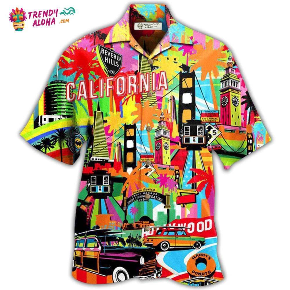 California Where Its Summer Time Colorful Hawaiian Shirt – Trendy Aloha California Where Its Summer Time Colorful Hawaiian Shirt – Trendy Aloha