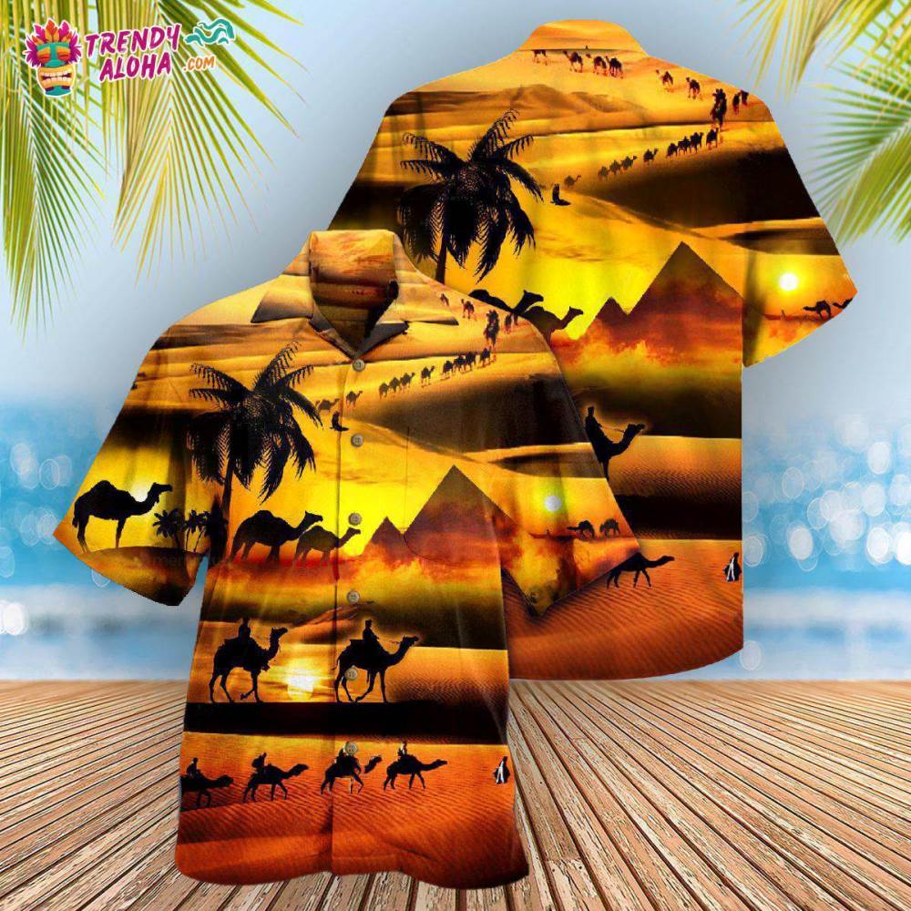 Camel Desert Is Under The Sunlight Hawaiian Shirt – Trendy Aloha