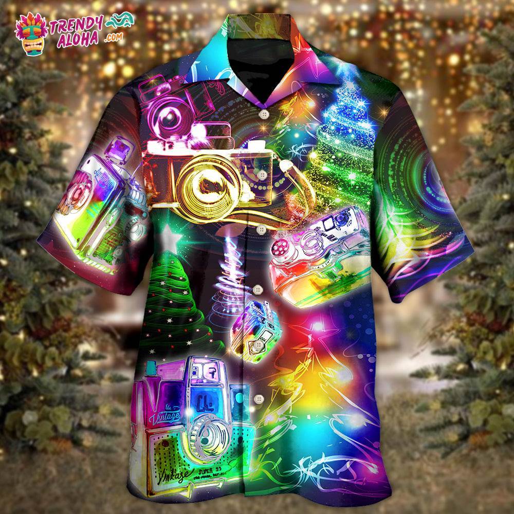 Camera Christmas Merry Everything Happy Always Hawaiian Shirt – Trendy Aloha