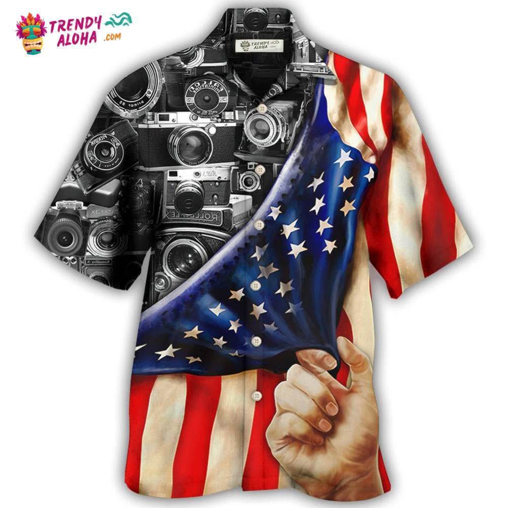 Camera Independence Day America Hawaiian Shirt – Trendy Aloha Camera Independence Day America Hawaiian Shirt – Trendy Aloha