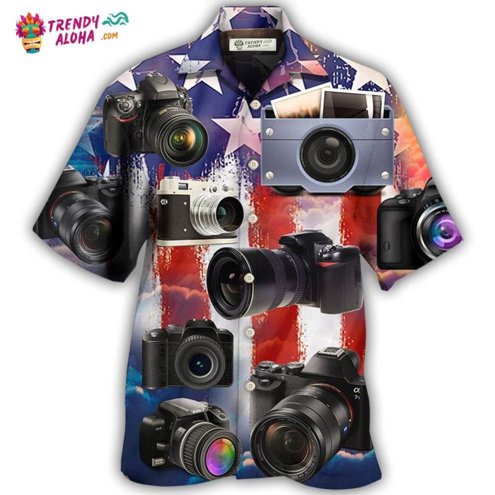 Camera Independence Day Hawaiian Shirt – Trendy Aloha Camera Independence Day Hawaiian Shirt – Trendy Aloha