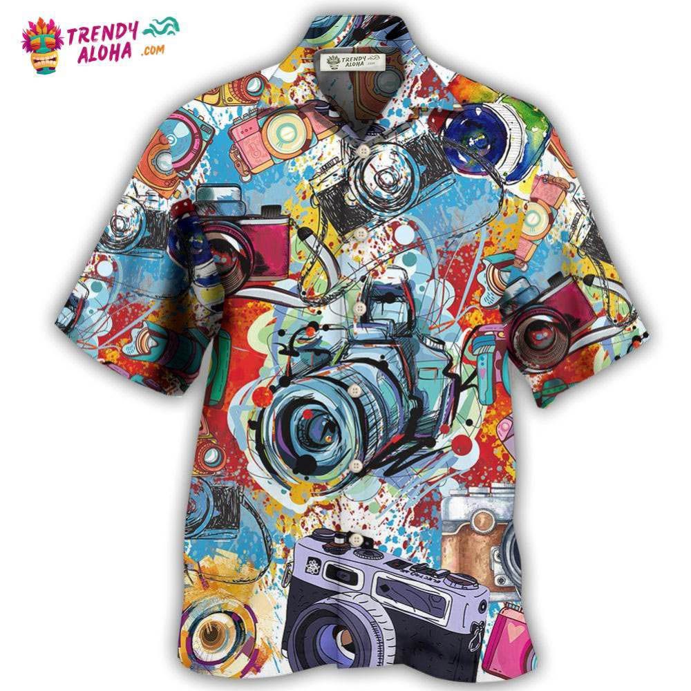 Camera It’S A World Of Cameras Hawaiian Shirt – Trendy Aloha