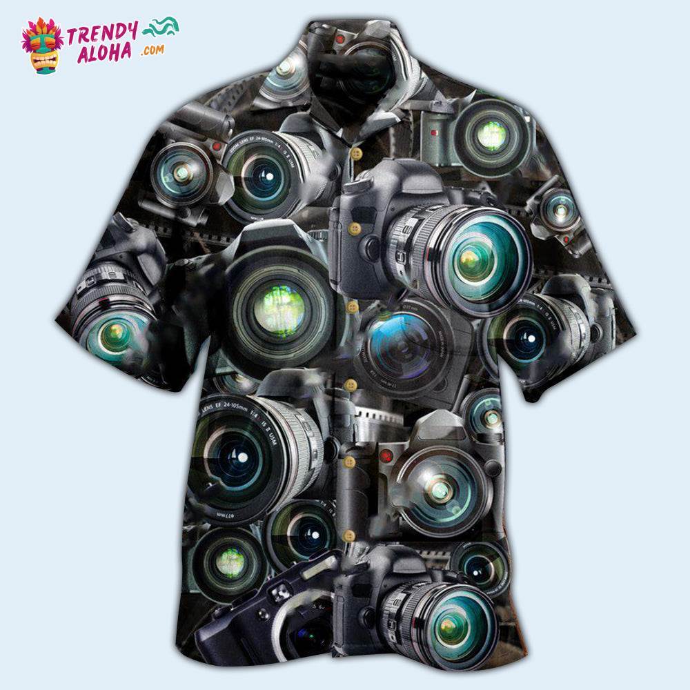 Camera Look Through Cameras Hawaiian Shirt – Trendy Aloha