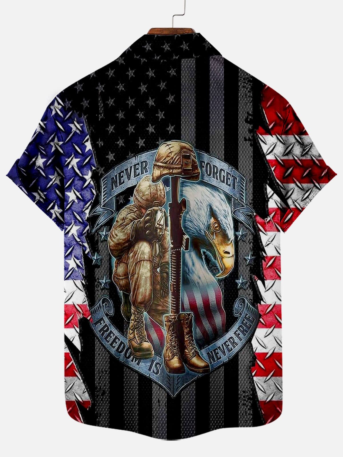 Camo Salute: Honoring Veterans on Memorial Day Hawaiian Shirt