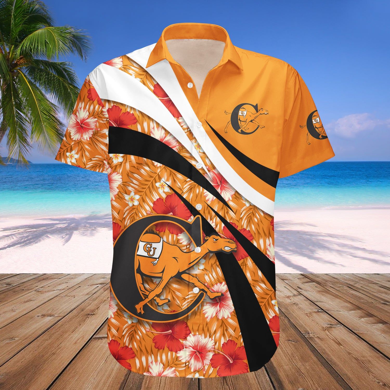 Campbell Fighting Camels Hawaii Shirt Hibiscus Sport Style – NCAA