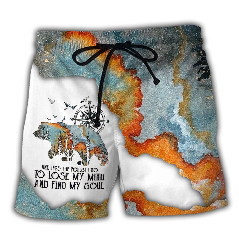 Camping And Into The Forest I Go To Lose My Mind Trendy Aloha Hawaiian Beach Shorts Camping And Into The Forest I Go To Lose My Mind Trendy Aloha Hawaiian Beach Shorts